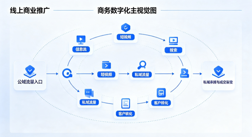 新昌县线上商业推广怎么做？全域流量闭环搭建与低成本转化实战指南
